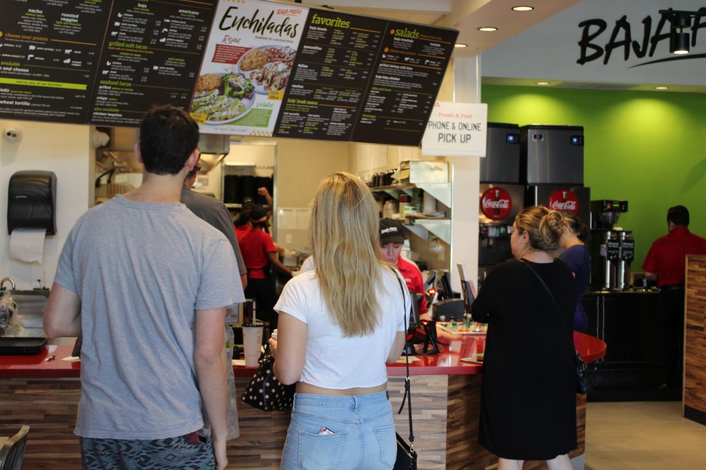 Baja Fresh restaurant interior