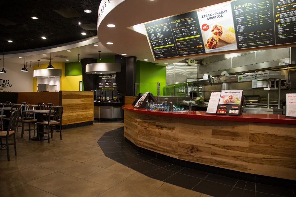 Baja Fresh restaurant interior