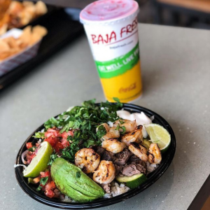 A meal from Baja Fresh