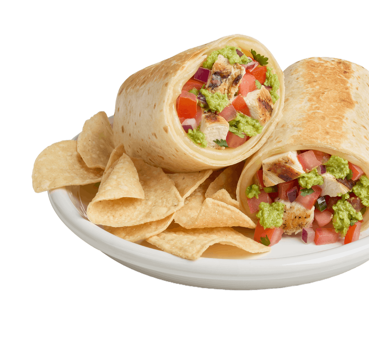 A chicken burrito from Baja Fresh